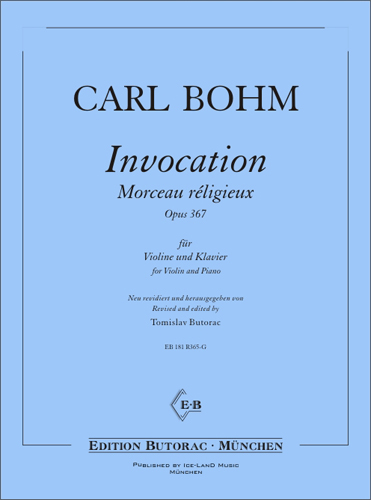 Cover - Bohm, Invocation - Morceaux r�ligieux op. 367